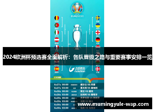 2024欧洲杯预选赛全面解析：各队晋级之路与重要赛事安排一览