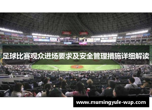足球比赛观众进场要求及安全管理措施详细解读