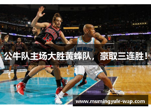 公牛队主场大胜黄蜂队，豪取三连胜！